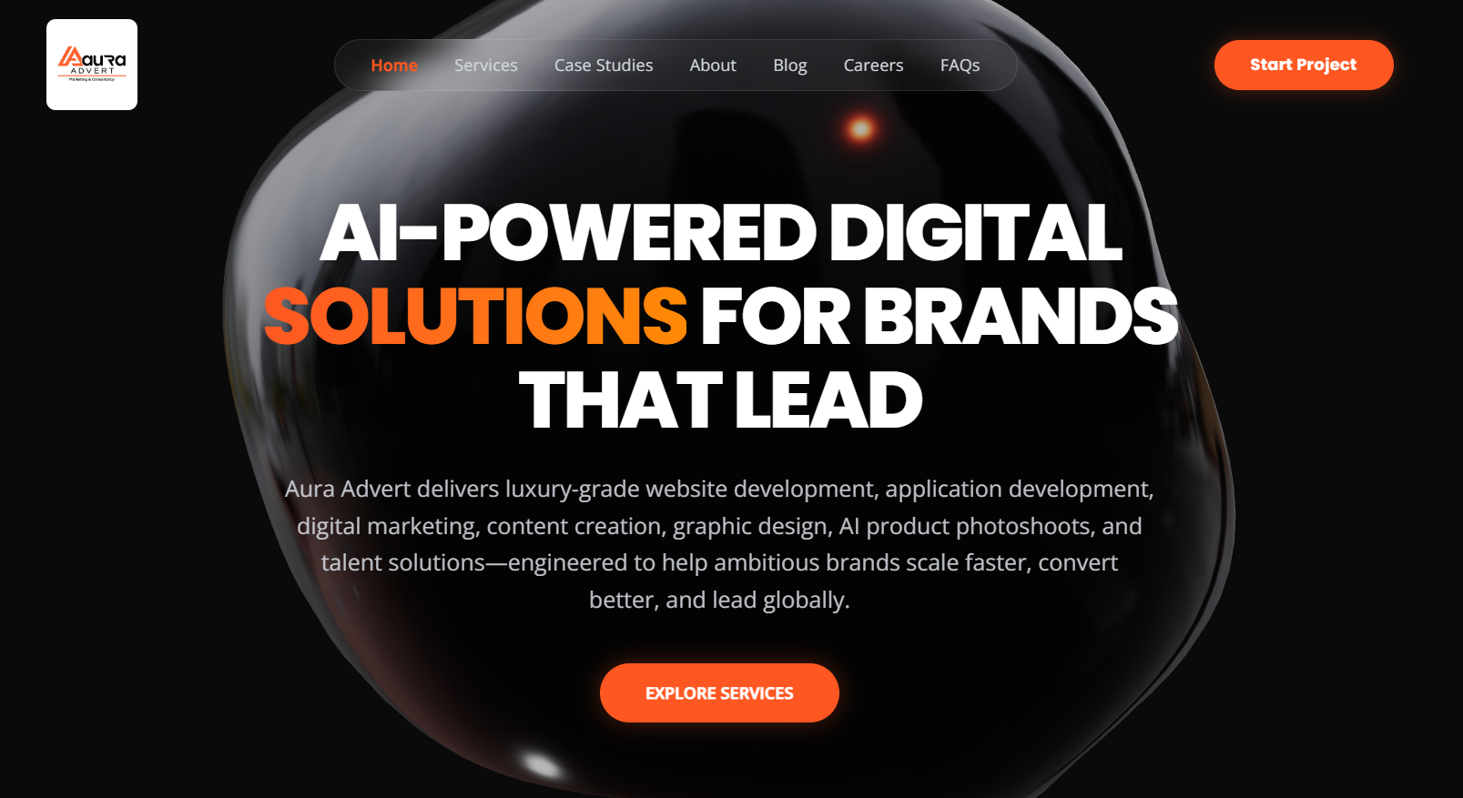 Aura Advert website